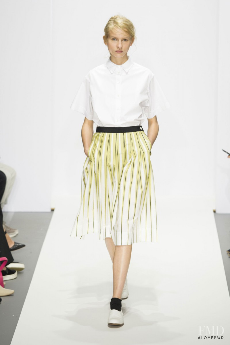 Ola Munik featured in  the Margaret Howell fashion show for Spring/Summer 2016