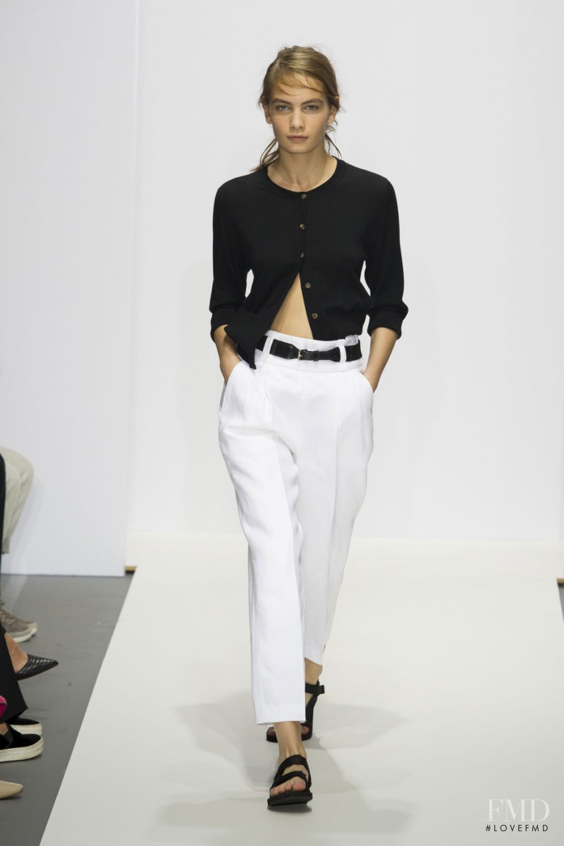 Nina Marker featured in  the Margaret Howell fashion show for Spring/Summer 2016