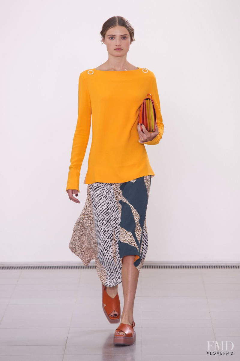 Olivia Jansing featured in  the Paul Smith fashion show for Spring/Summer 2016