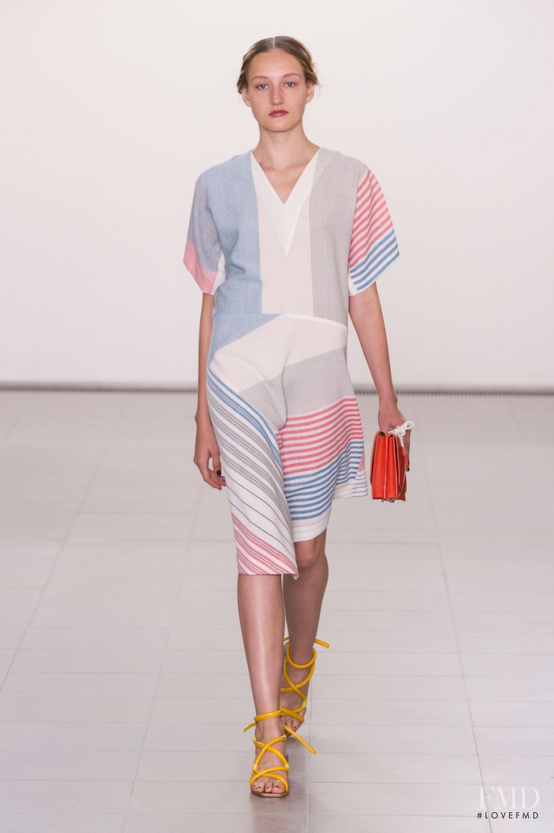Agnes Nieske featured in  the Paul Smith fashion show for Spring/Summer 2016