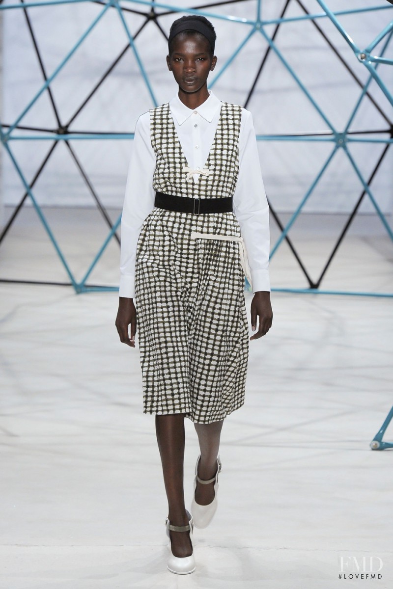 Aamito Stacie Lagum featured in  the SUNO fashion show for Spring/Summer 2016