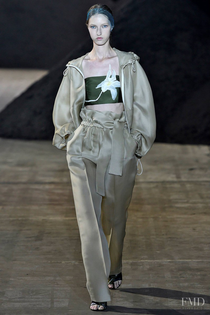 Liza Ostanina featured in  the 3.1 Phillip Lim fashion show for Spring/Summer 2016