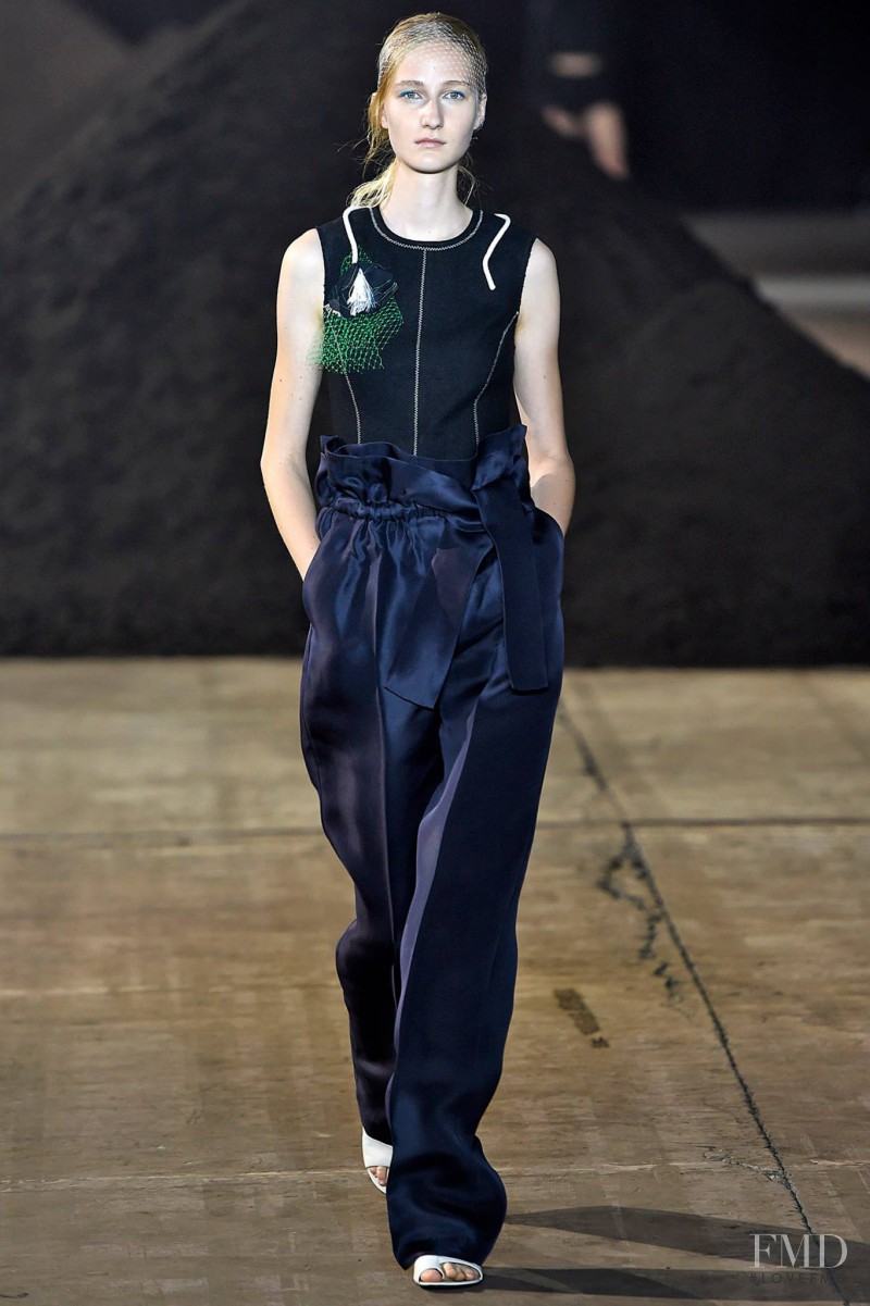 Charlotte Lindvig featured in  the 3.1 Phillip Lim fashion show for Spring/Summer 2016