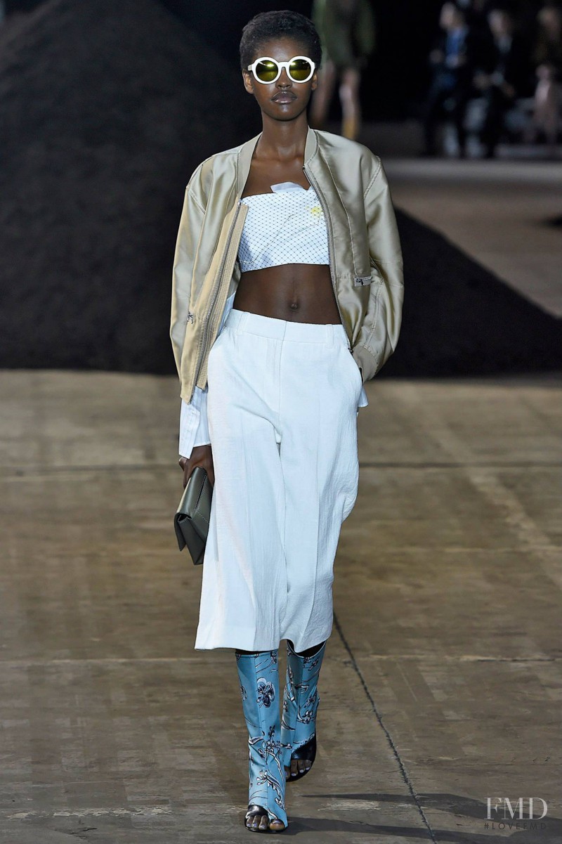 Amilna Estevão featured in  the 3.1 Phillip Lim fashion show for Spring/Summer 2016