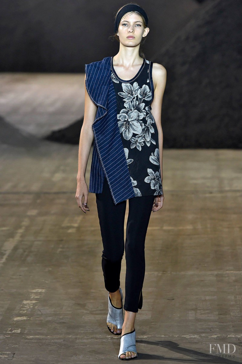 Louise Lefebure featured in  the 3.1 Phillip Lim fashion show for Spring/Summer 2016
