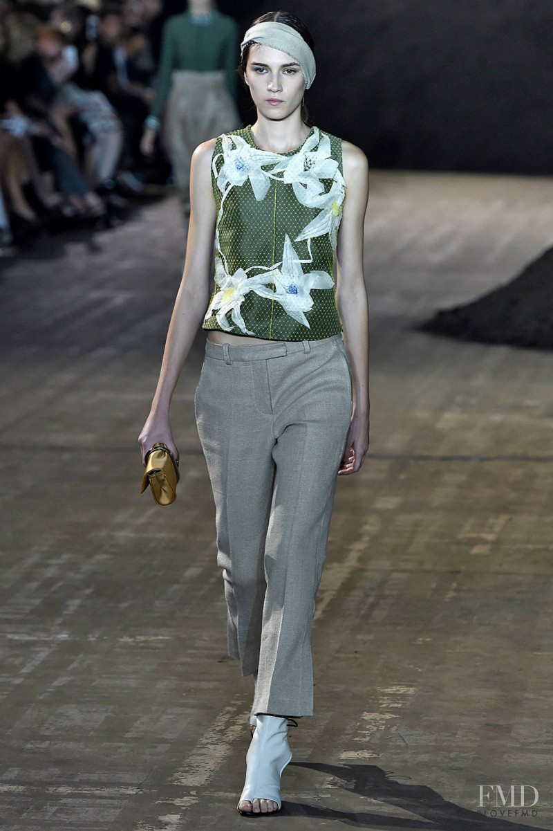 Irina Djuranovic featured in  the 3.1 Phillip Lim fashion show for Spring/Summer 2016