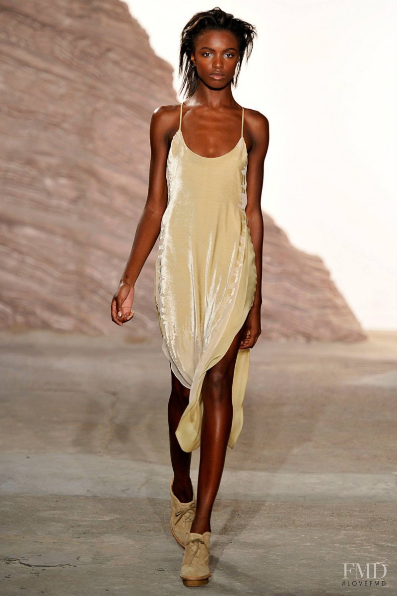 Leomie Anderson featured in  the Maiyet fashion show for Spring/Summer 2016