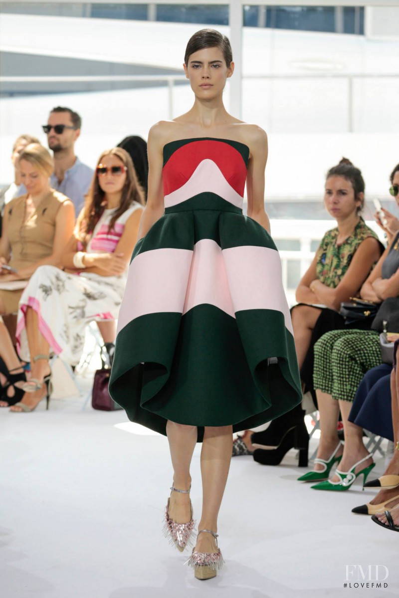 Taja Feistner featured in  the Delpozo fashion show for Spring/Summer 2016