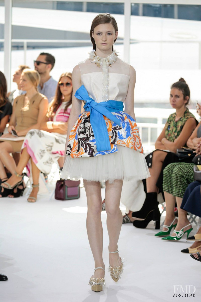 Sophia Skloss featured in  the Delpozo fashion show for Spring/Summer 2016