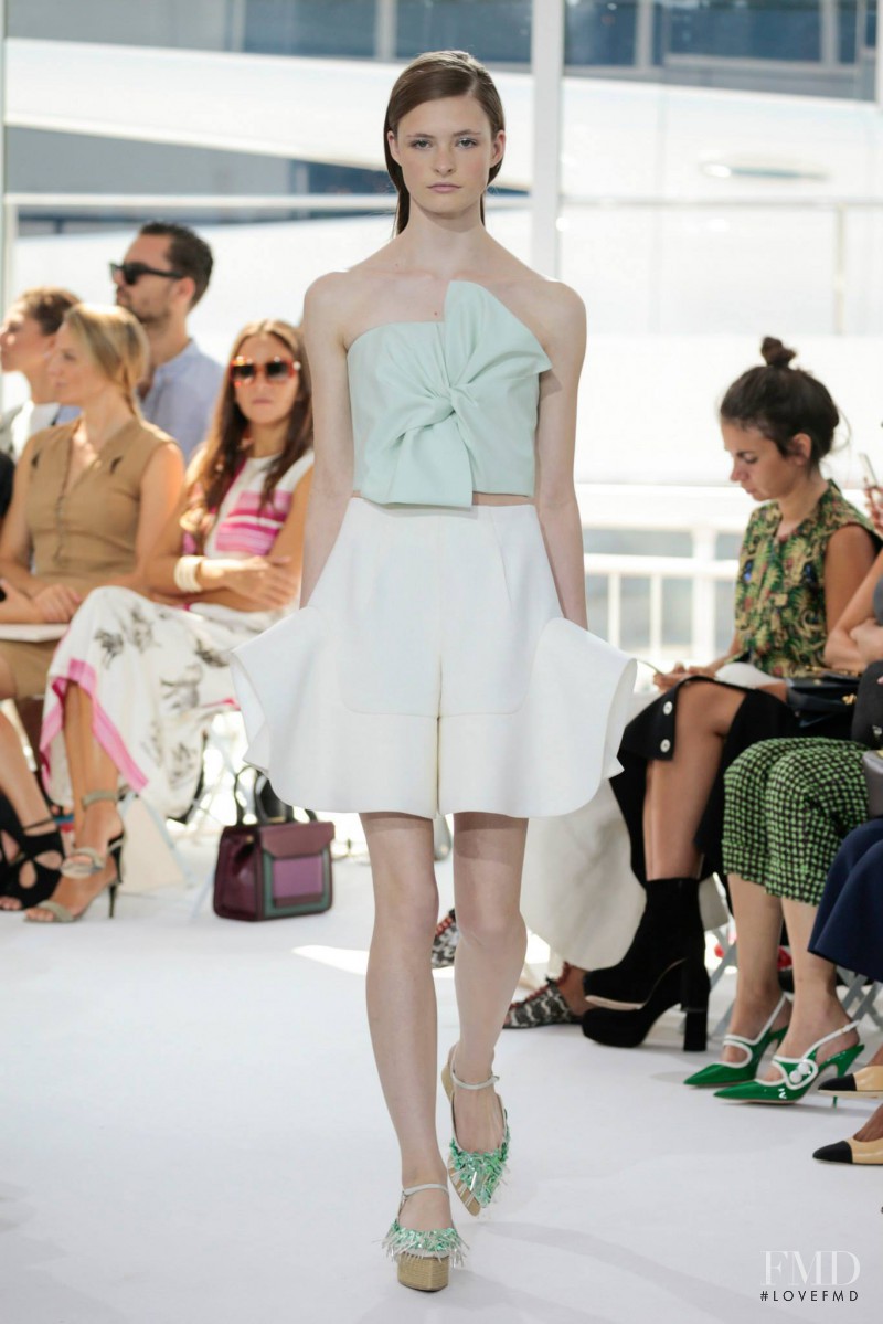 Sophia Skloss featured in  the Delpozo fashion show for Spring/Summer 2016
