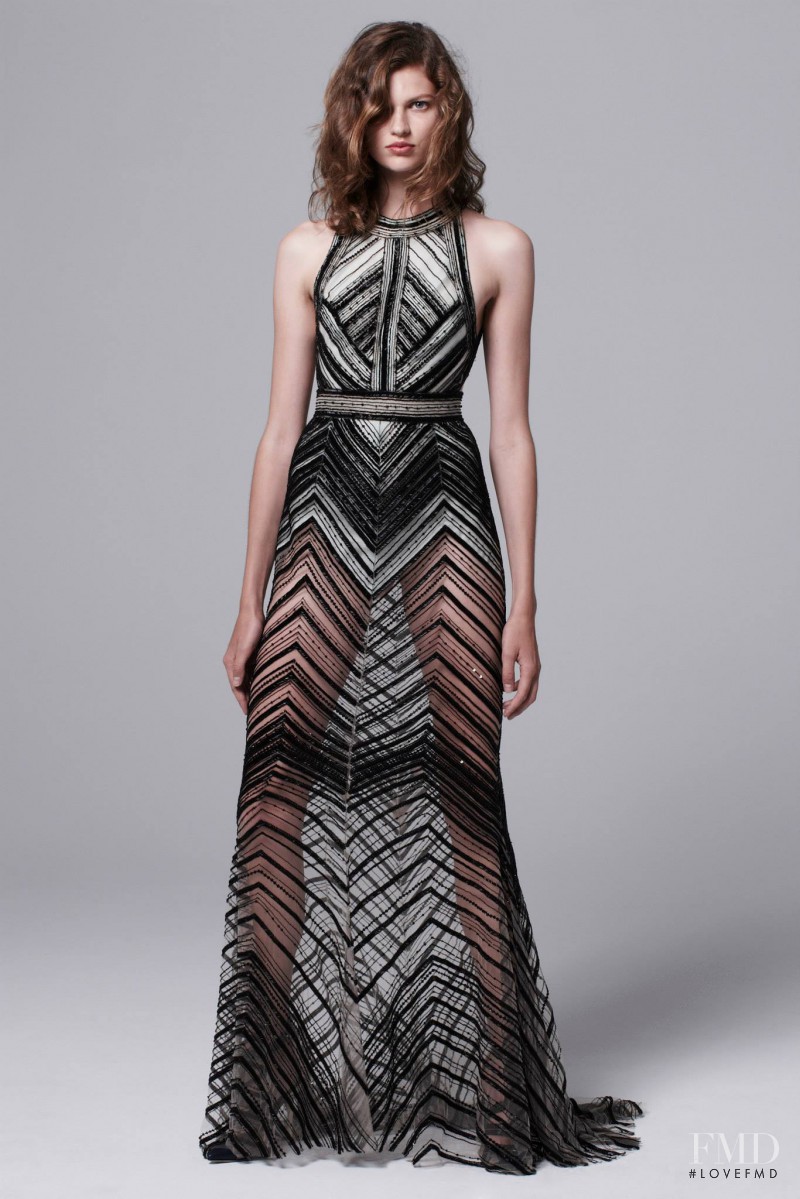 Bette Franke featured in  the J Mendel fashion show for Resort 2014