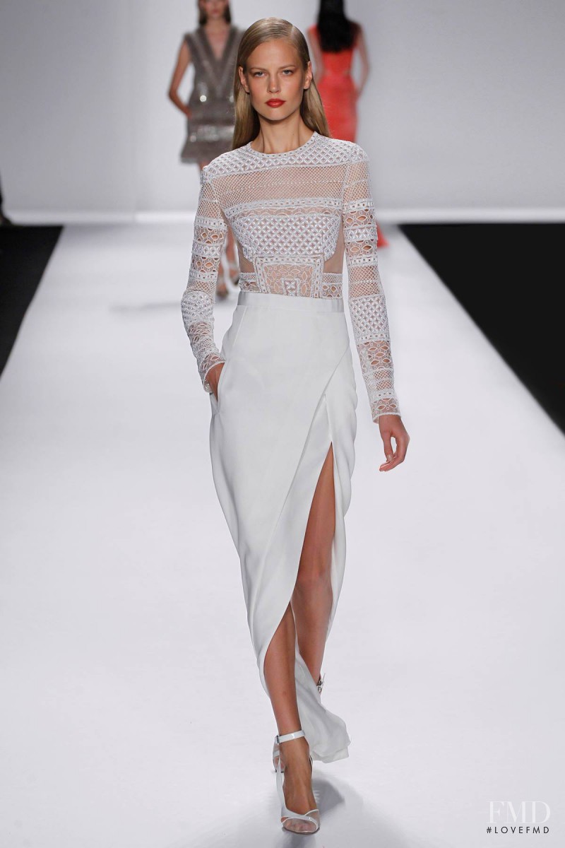 Elisabeth Erm featured in  the J Mendel fashion show for Spring/Summer 2014