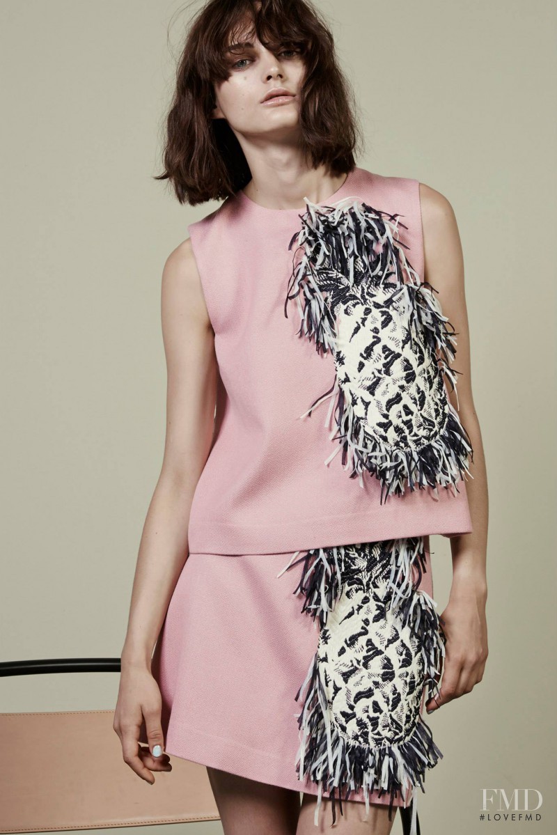 Ksenia Nazarenko featured in  the MSGM lookbook for Resort 2015