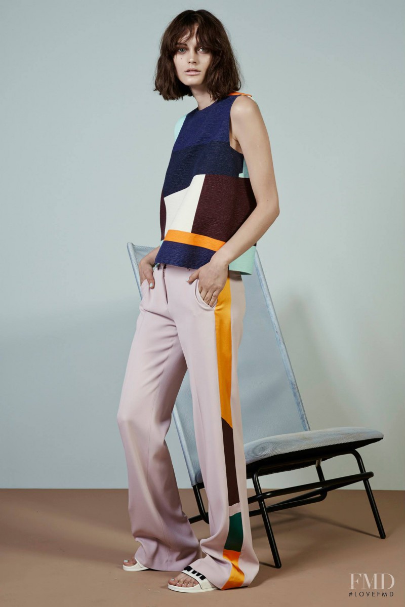 Ksenia Nazarenko featured in  the MSGM lookbook for Resort 2015