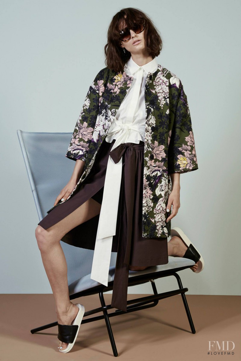 Ksenia Nazarenko featured in  the MSGM lookbook for Resort 2015