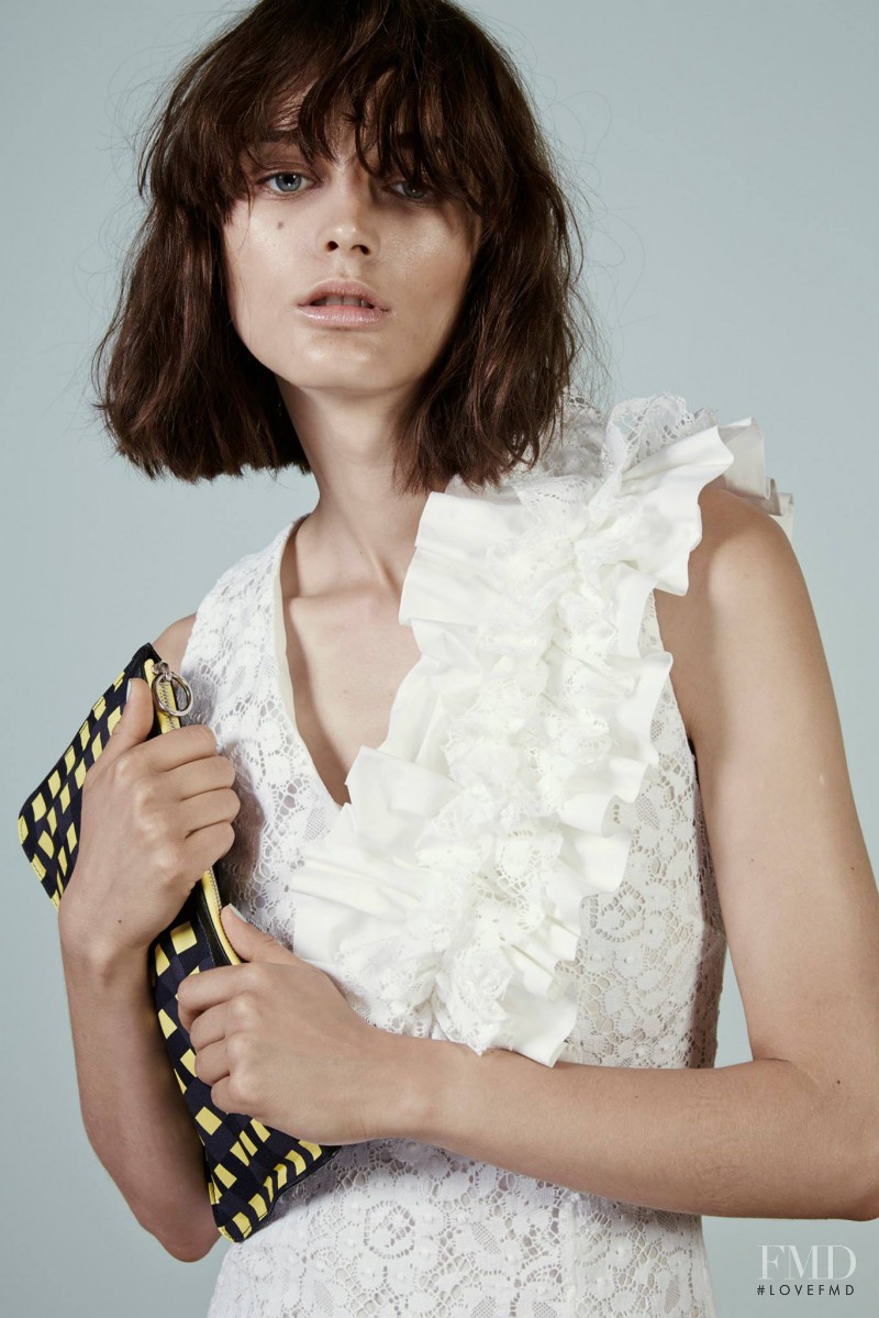 Ksenia Nazarenko featured in  the MSGM lookbook for Resort 2015