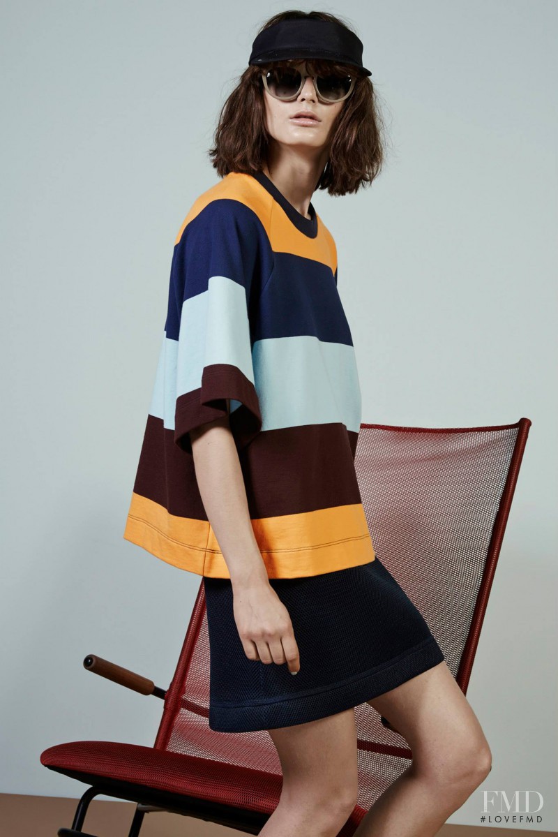 Ksenia Nazarenko featured in  the MSGM lookbook for Resort 2015