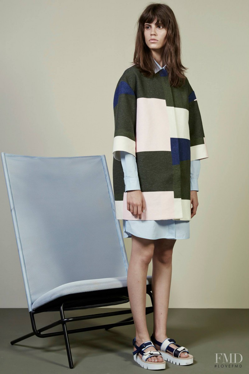 Antonina Petkovic featured in  the MSGM lookbook for Resort 2015