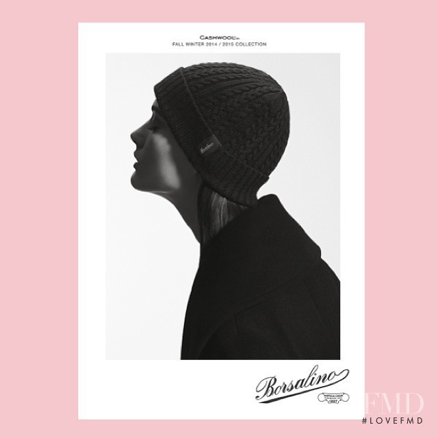 Ksenia Nazarenko featured in  the Borsalino Captule Collection advertisement for Autumn/Winter 2014