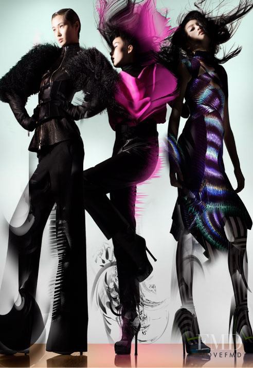 Ming Xi featured in  the Lane Crawford advertisement for Autumn/Winter 2012