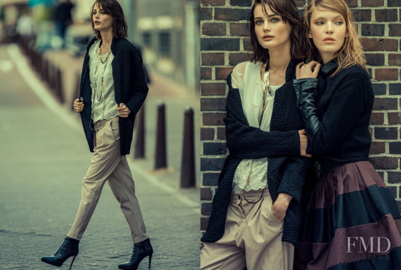 Anastasia Kolganova featured in  the Dixie lookbook for Autumn/Winter 2014