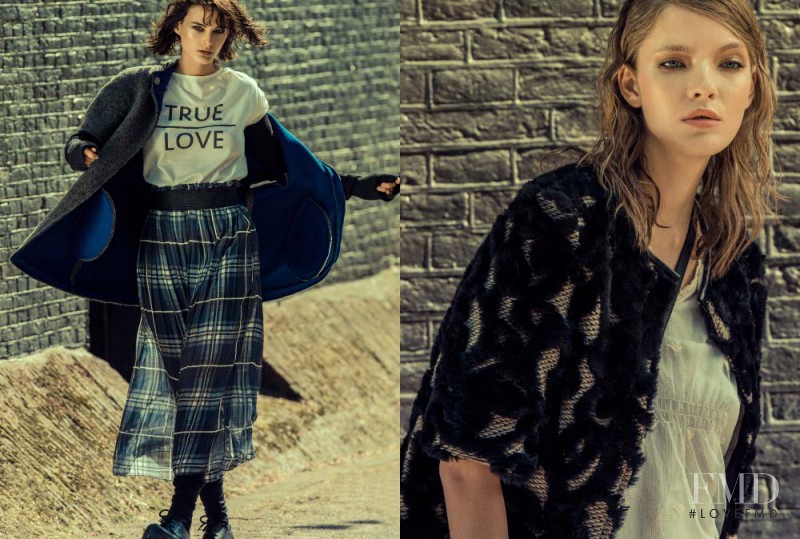 Anastasia Kolganova featured in  the Dixie lookbook for Autumn/Winter 2014