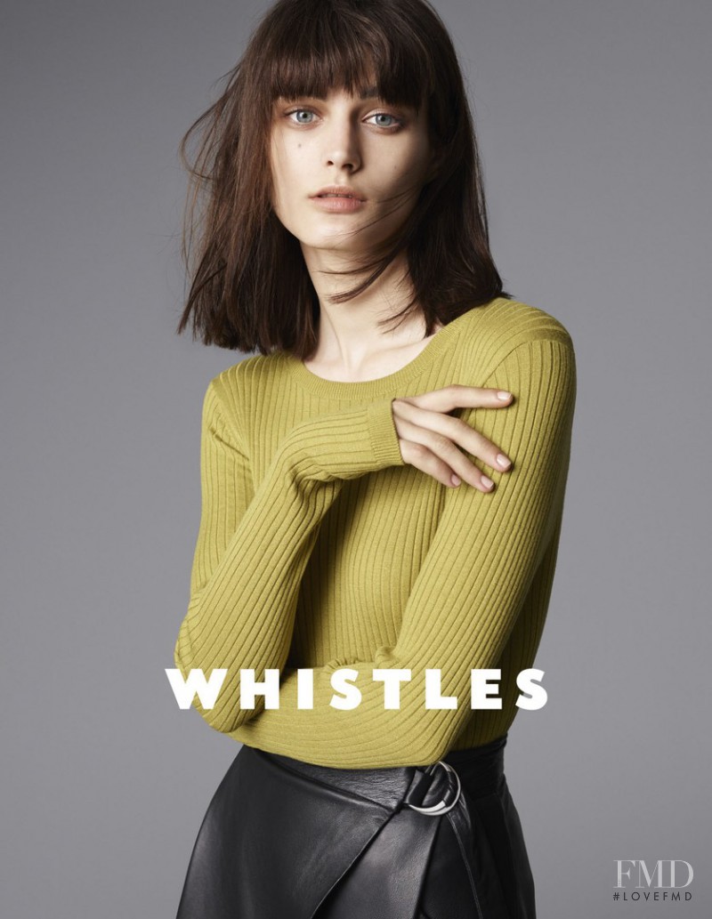 Ksenia Nazarenko featured in  the Whistles advertisement for Autumn/Winter 2015