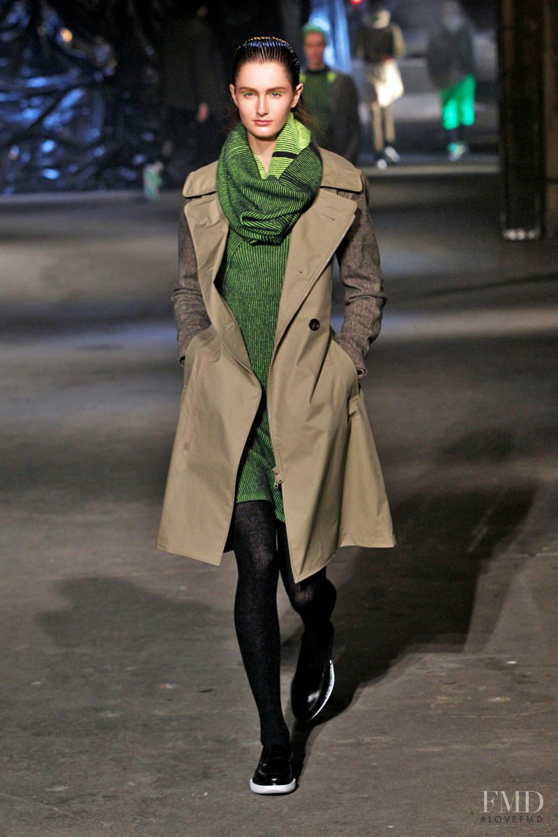 Mackenzie Drazan featured in  the Y-3 fashion show for Autumn/Winter 2013
