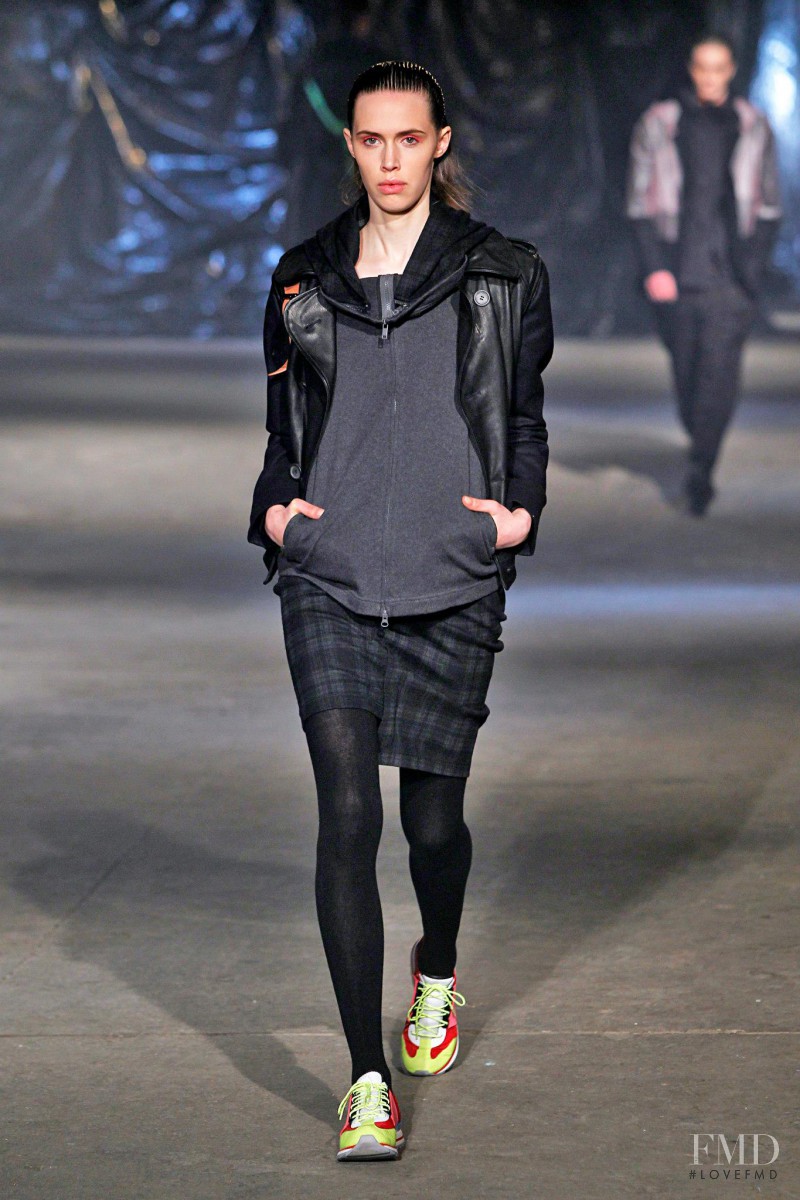 Georgia Hilmer featured in  the Y-3 fashion show for Autumn/Winter 2013