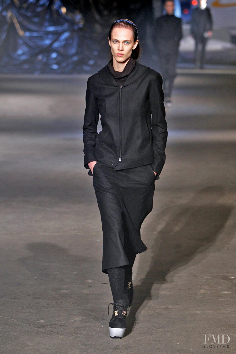 Aymeline Valade featured in  the Y-3 fashion show for Autumn/Winter 2013