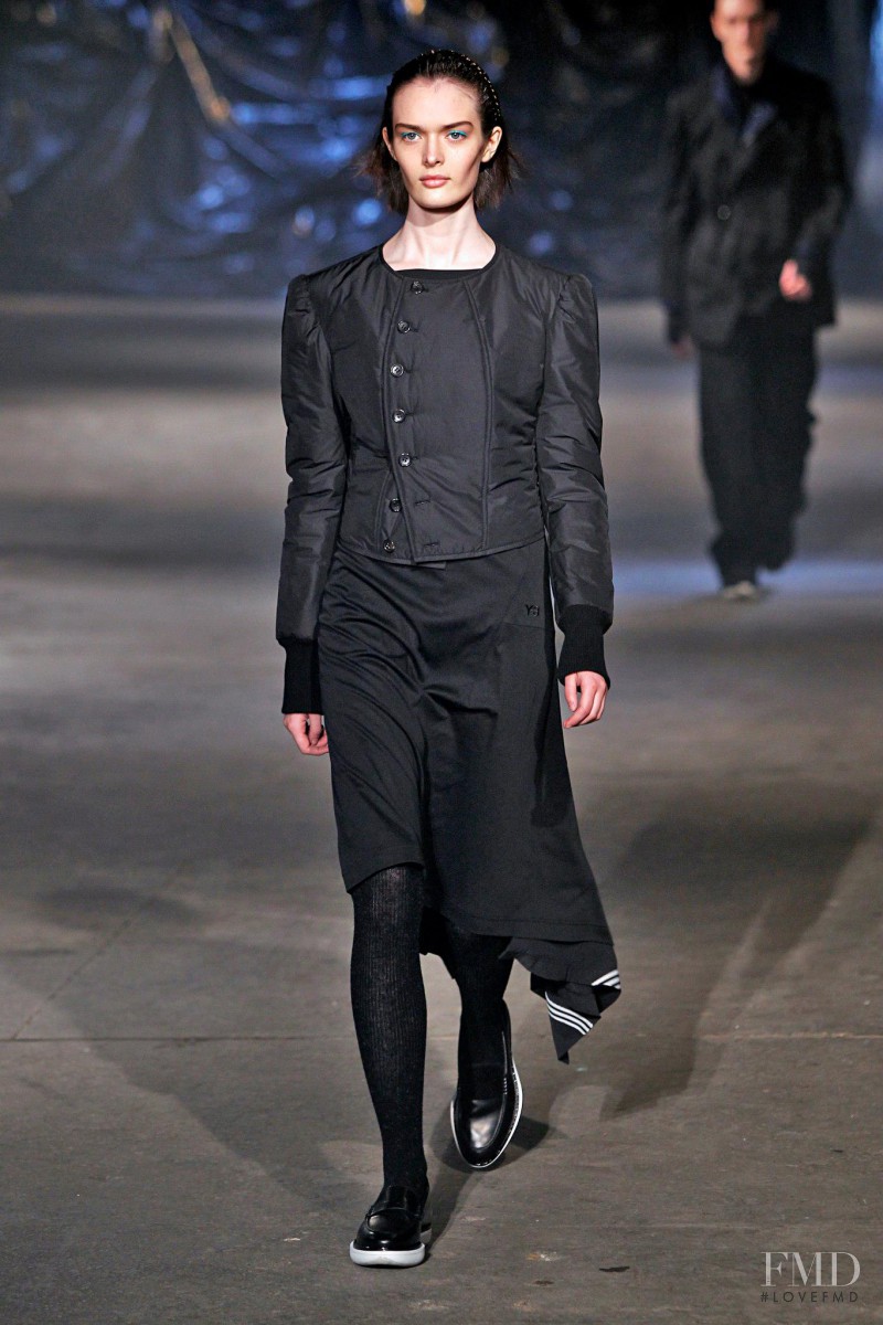 Magda Laguinge featured in  the Y-3 fashion show for Autumn/Winter 2013