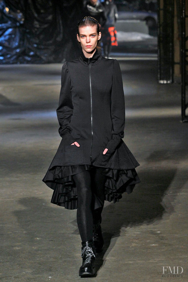 Meghan Collison featured in  the Y-3 fashion show for Autumn/Winter 2013