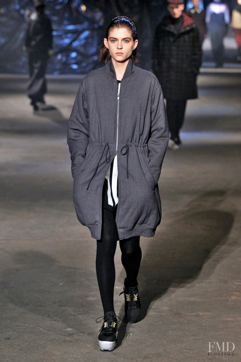 Kel Markey featured in  the Y-3 fashion show for Autumn/Winter 2013