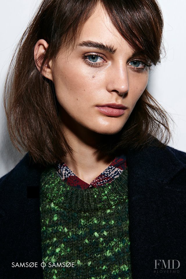 Ksenia Nazarenko featured in  the Samsoe & Samsoe advertisement for Autumn/Winter 2015