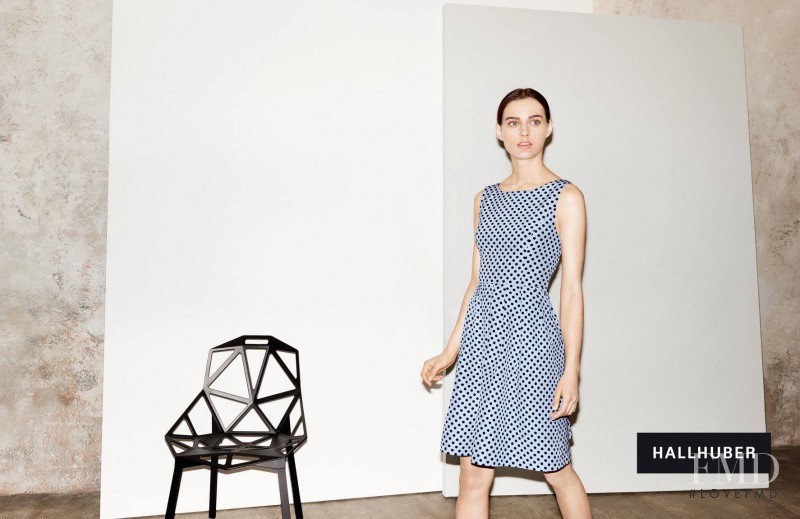 Ksenia Nazarenko featured in  the Hallhuber advertisement for Spring/Summer 2015