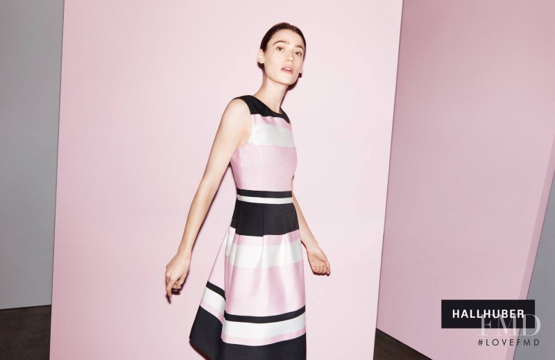 Ksenia Nazarenko featured in  the Hallhuber advertisement for Spring/Summer 2015