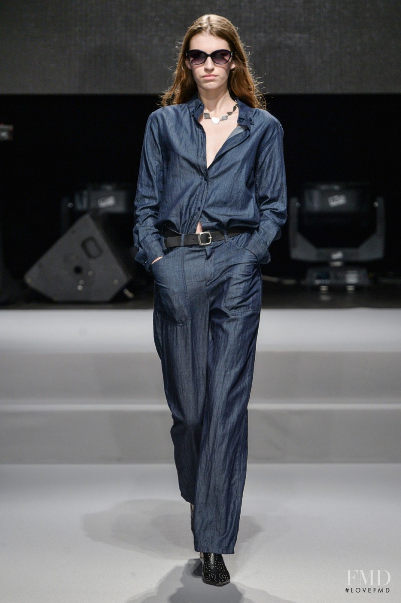 Simona Kirchnerova featured in  the Agnes B. fashion show for Spring/Summer 2015