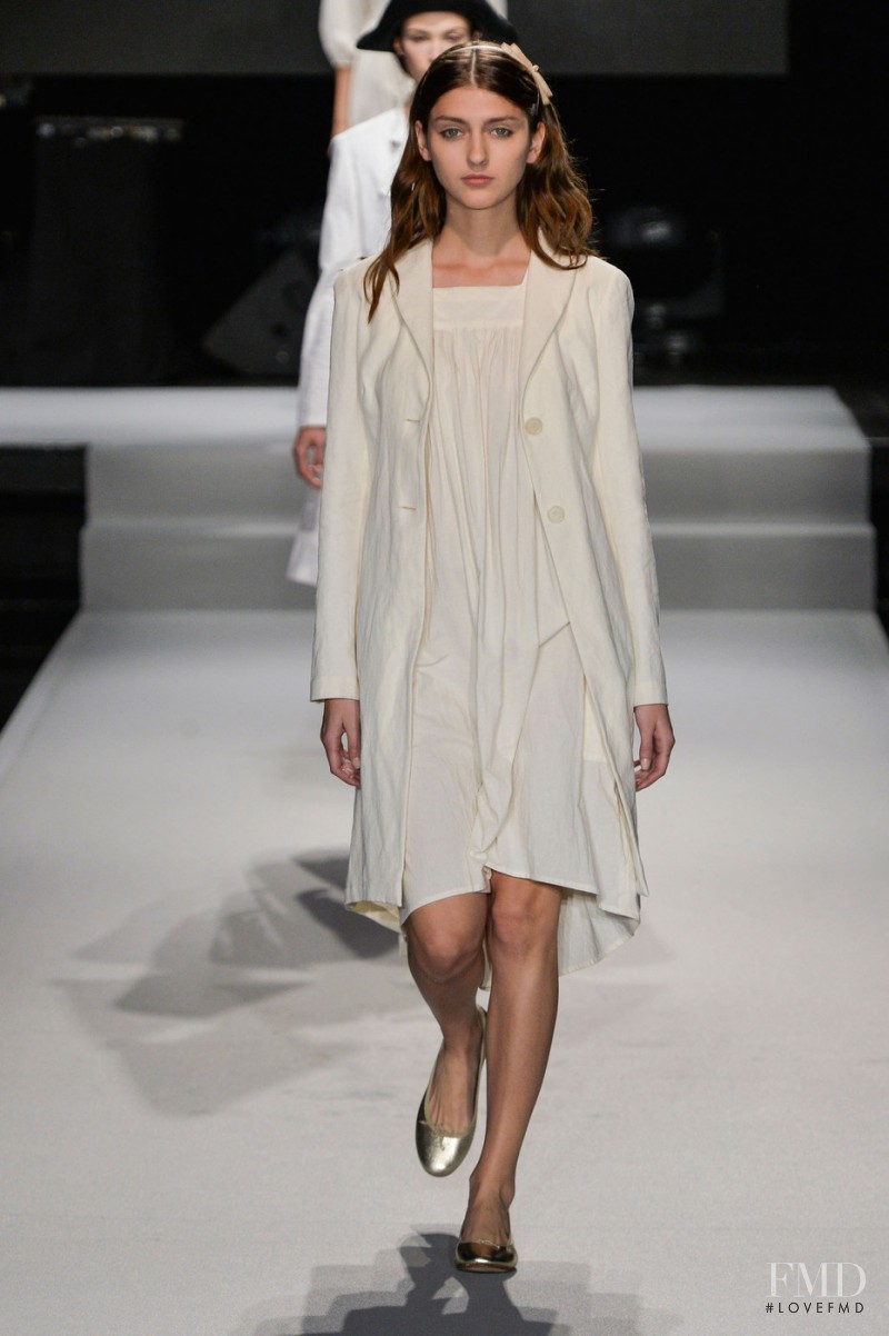 Alexandra Rudakova featured in  the Agnes B. fashion show for Spring/Summer 2015