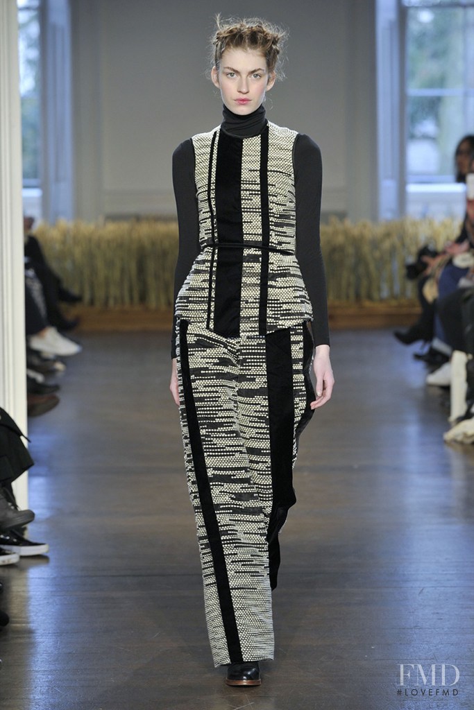 Simona Kirchnerova featured in  the Palmer Harding fashion show for Autumn/Winter 2015