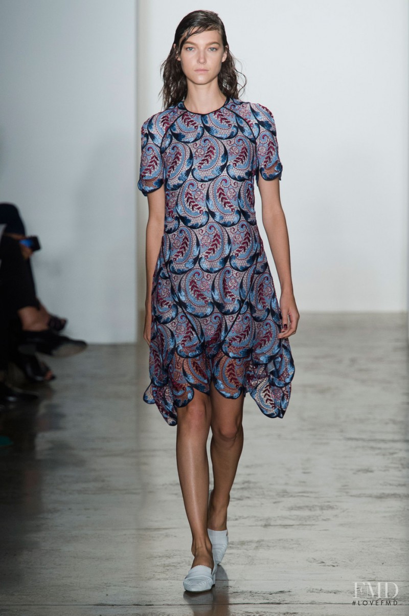 Stephanie Joy Field featured in  the Wes Gordon fashion show for Spring/Summer 2016