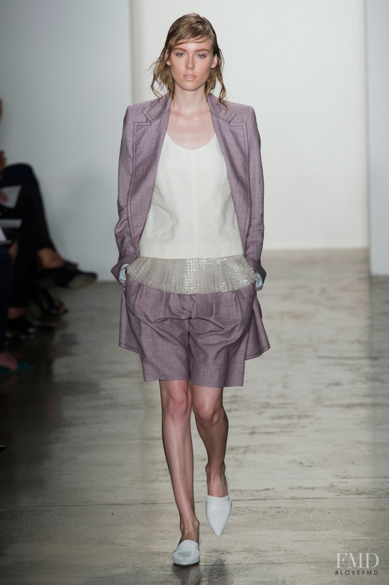 Kiki Willems featured in  the Wes Gordon fashion show for Spring/Summer 2016