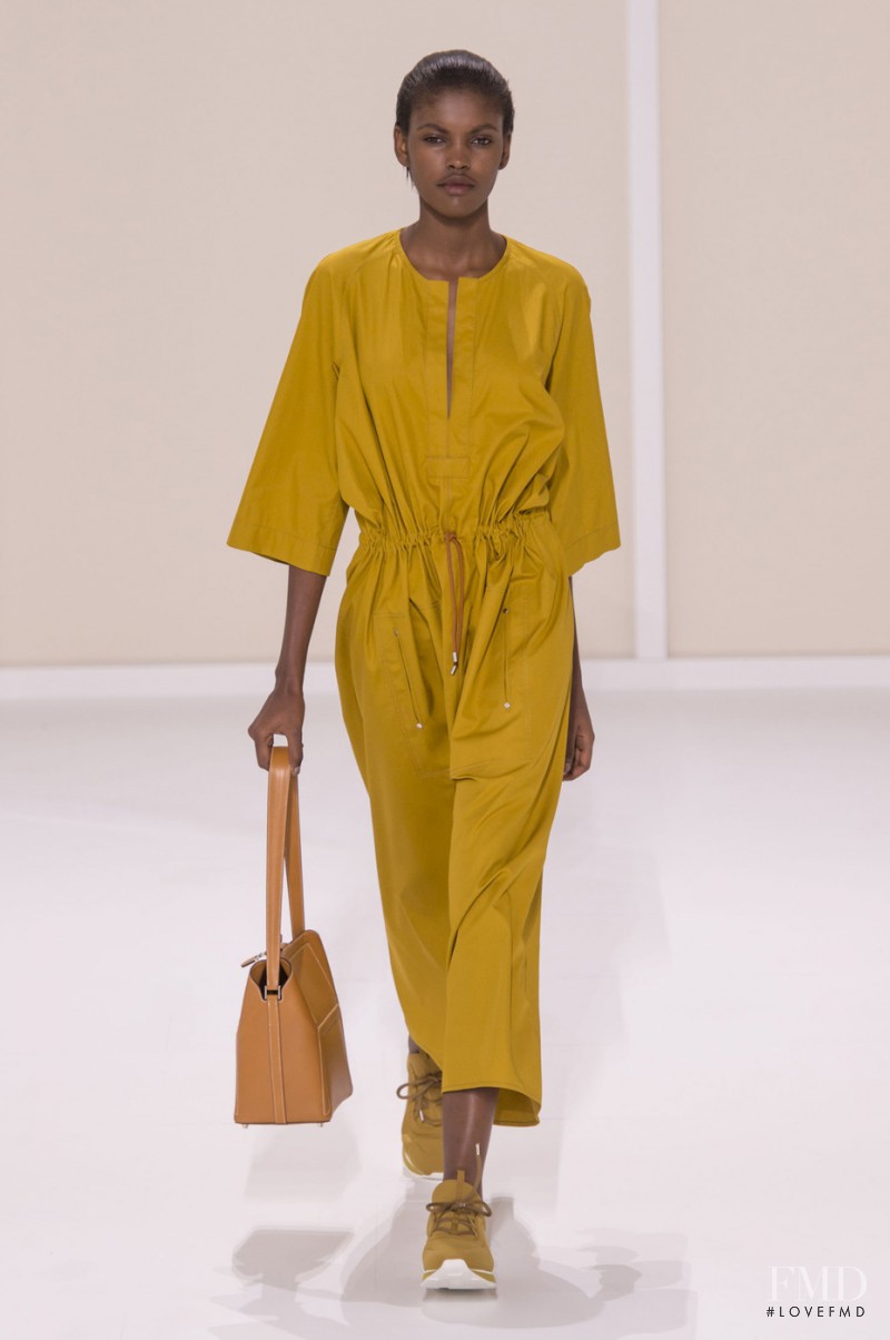 Amilna Estevão featured in  the Hermès fashion show for Spring/Summer 2016