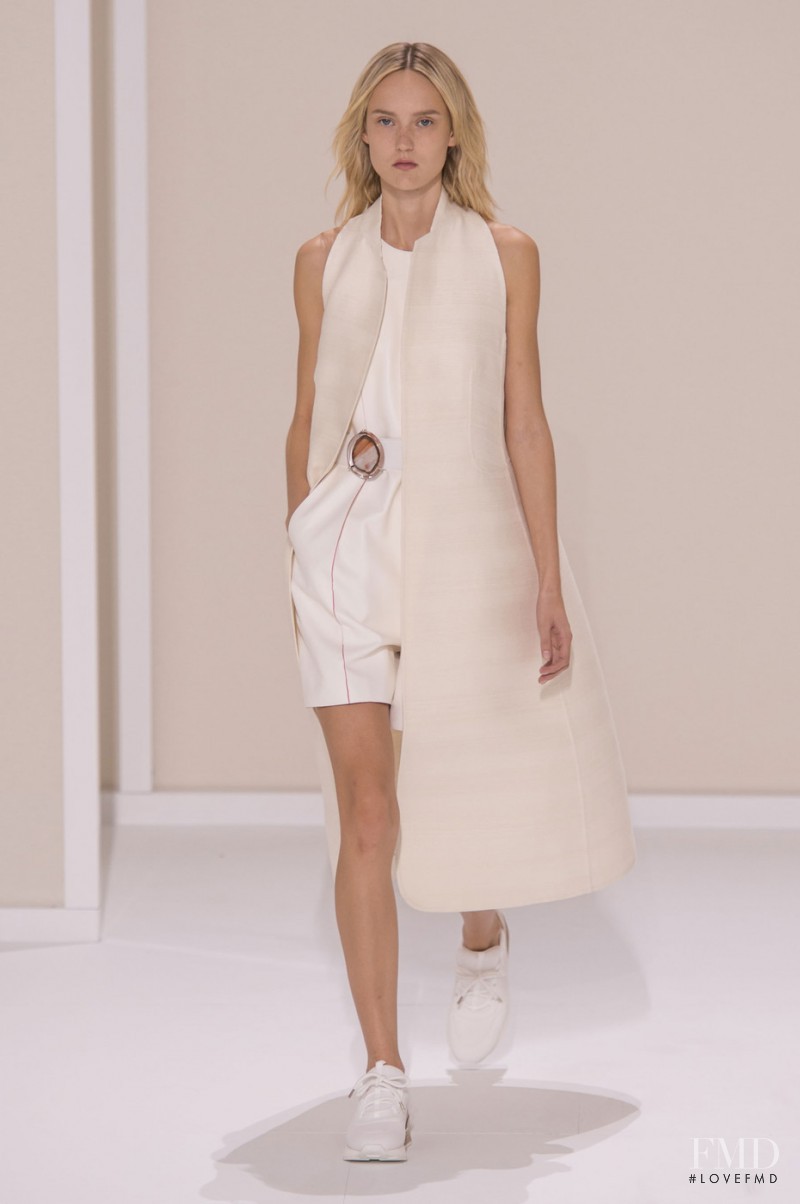 Harleth Kuusik featured in  the Hermès fashion show for Spring/Summer 2016