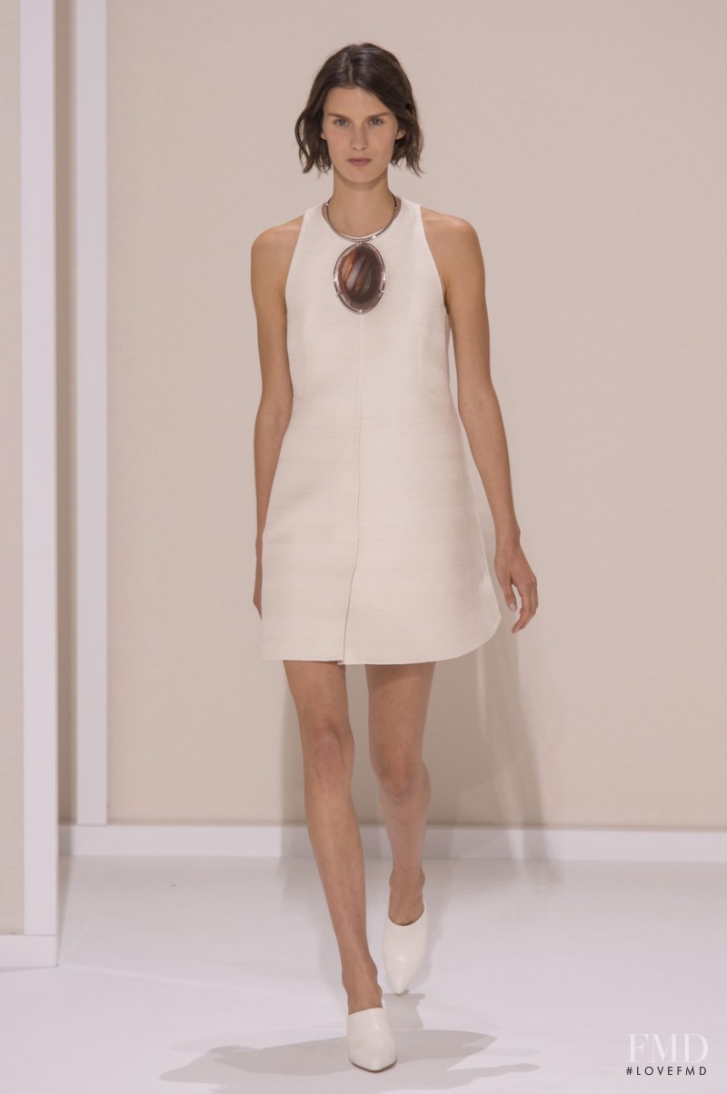 Marte Mei van Haaster featured in  the Hermès fashion show for Spring/Summer 2016