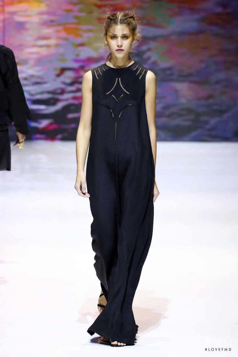 Vivienne Rohner featured in  the Pascal Millet fashion show for Spring/Summer 2016