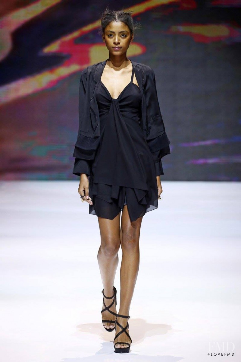Alécia Morais featured in  the Pascal Millet fashion show for Spring/Summer 2016