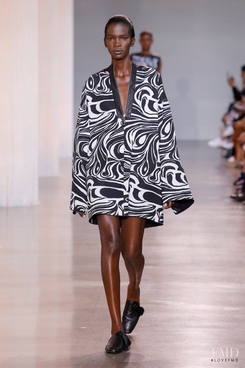 Aamito Stacie Lagum featured in  the EDUN fashion show for Spring/Summer 2016