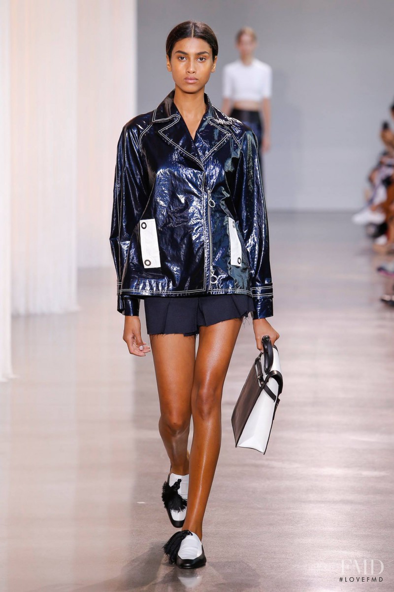 Imaan Hammam featured in  the EDUN fashion show for Spring/Summer 2016