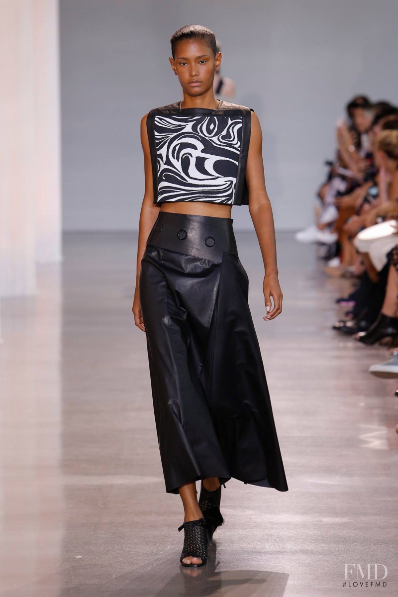 Ysaunny Brito featured in  the EDUN fashion show for Spring/Summer 2016