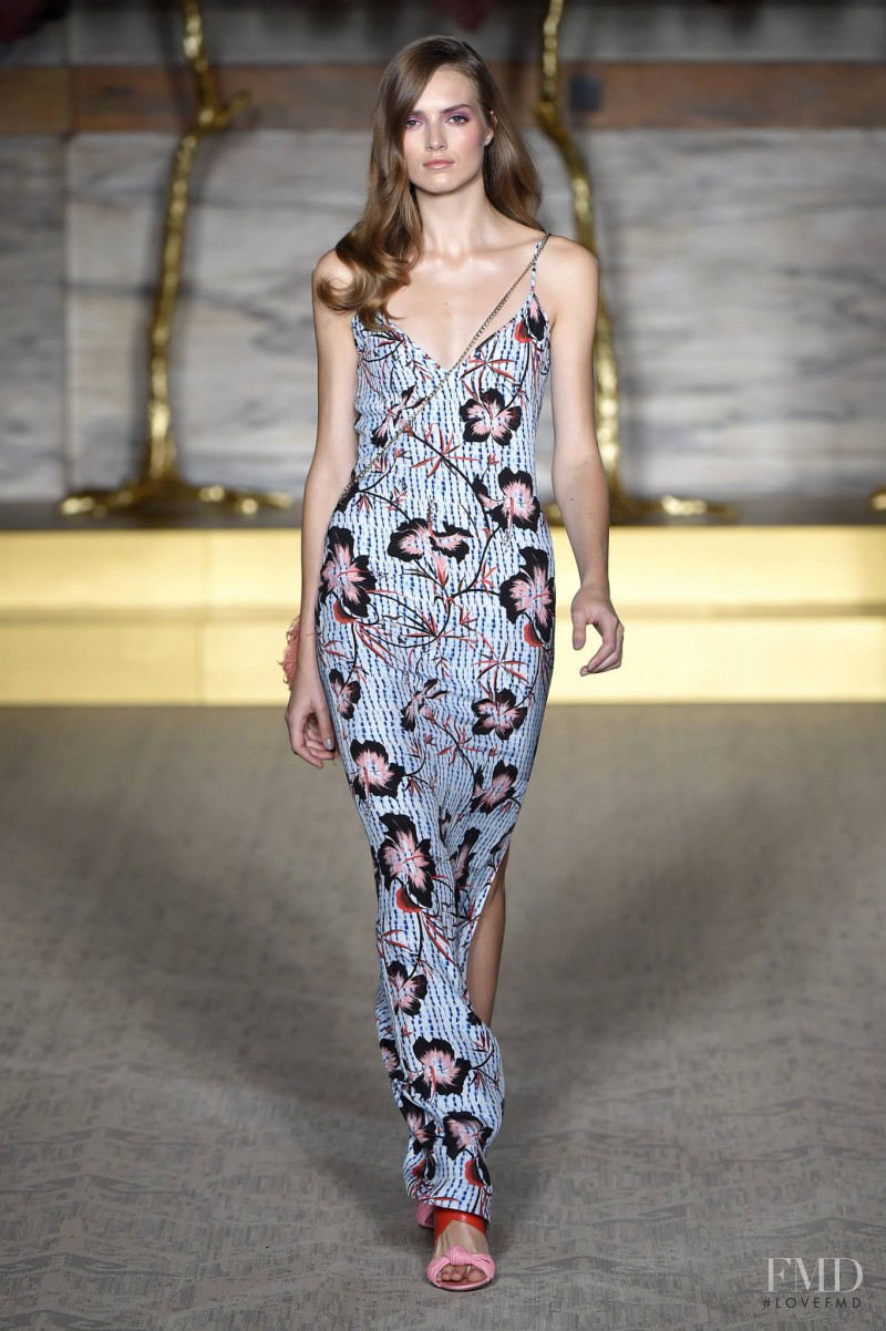 Agne Konciute featured in  the Matthew Williamson fashion show for Spring/Summer 2015